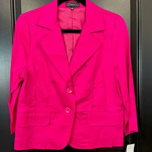 Elementz Pink Summer Button Front Blazer